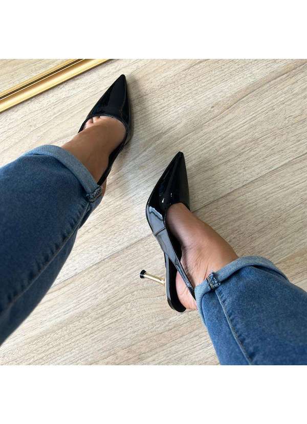 Damannu Shoes - Sapato Scarpin Yara Preto Preto 2