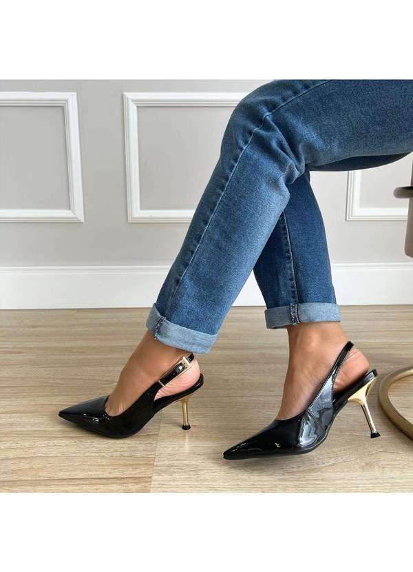 Damannu Shoes - Sapato Scarpin Yara Preto Preto 4