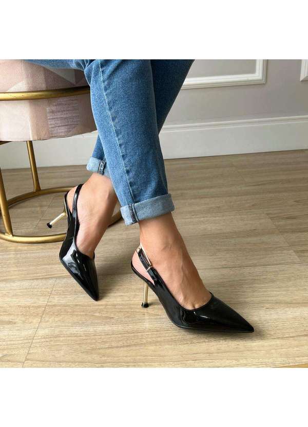 Damannu Shoes - Sapato Scarpin Yara Preto Preto 5