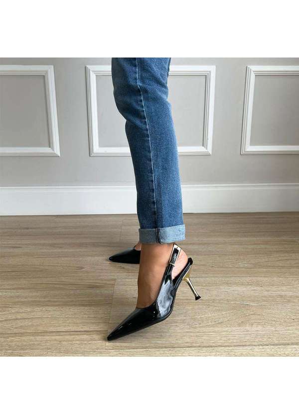 Damannu Shoes - Sapato Scarpin Yara Preto Preto 7