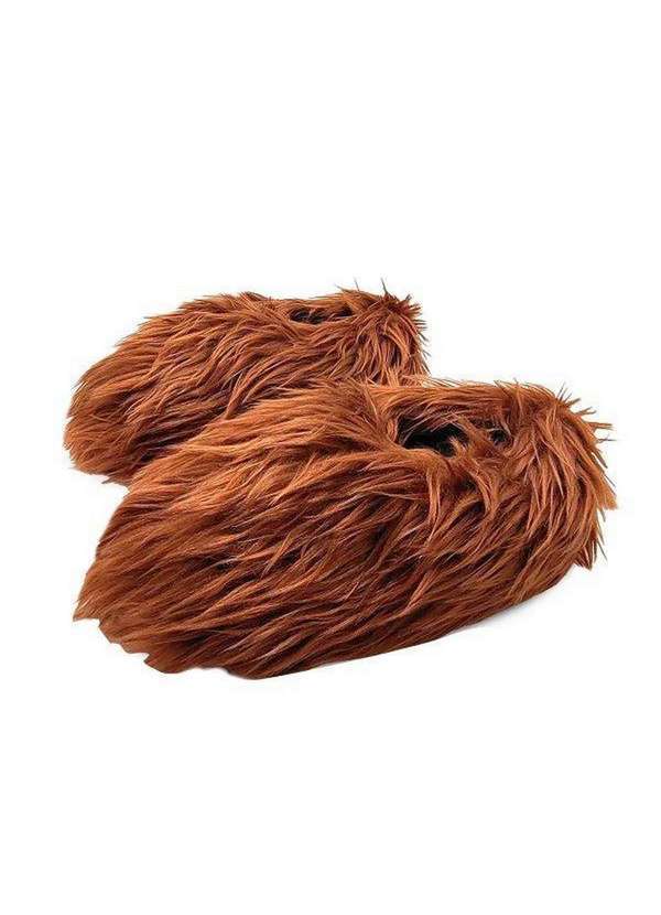 Damannu Shoes - Pantufa Pata de Urso Marrom Marrom