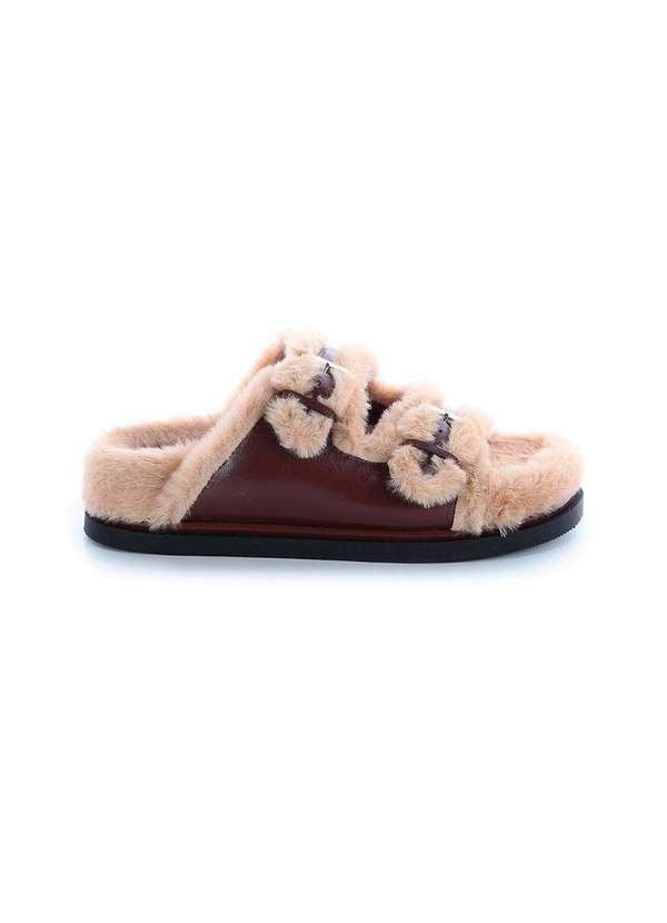 Damannu Shoes - Flat Birken Pelos Beth Marrom Marrom