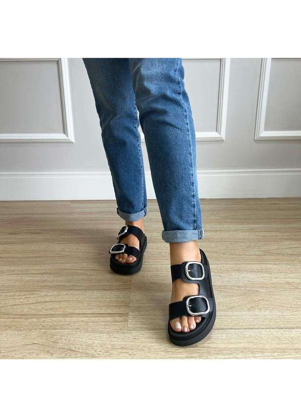 Damannu Shoes - Flat Emma Fivelas Preto Preto 2