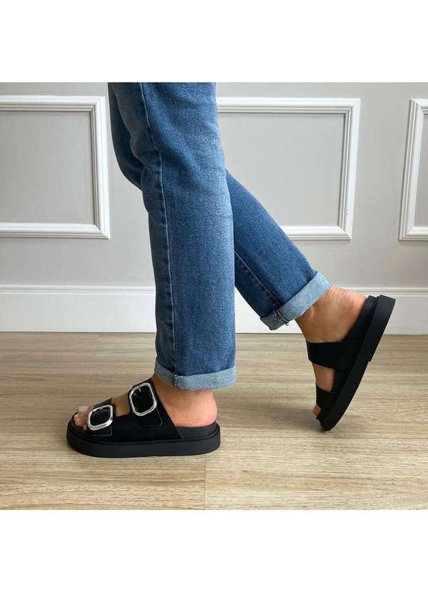 Damannu Shoes - Flat Emma Fivelas Preto Preto 4