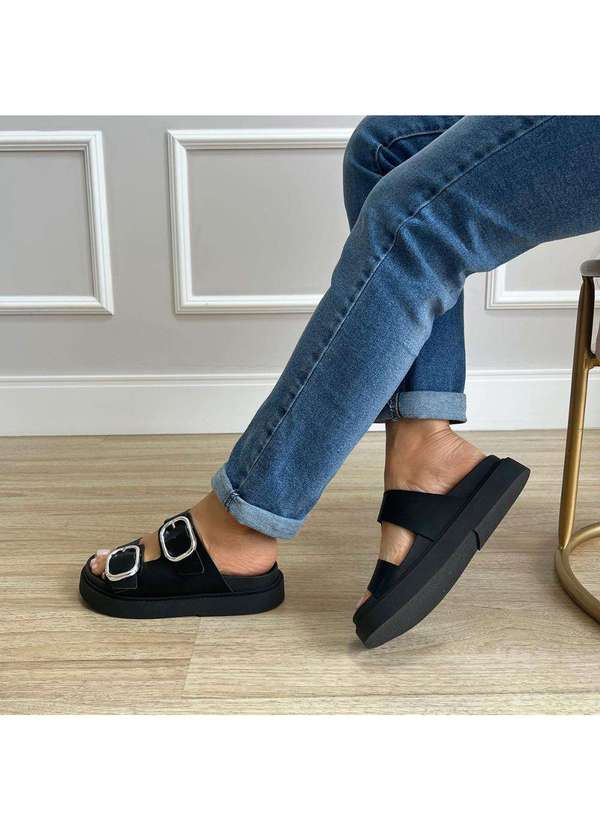 Damannu Shoes - Flat Emma Fivelas Preto Preto 6