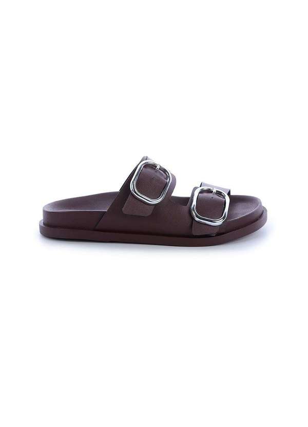 Damannu Shoes - Flat Giza Fivelas Marrom Marrom