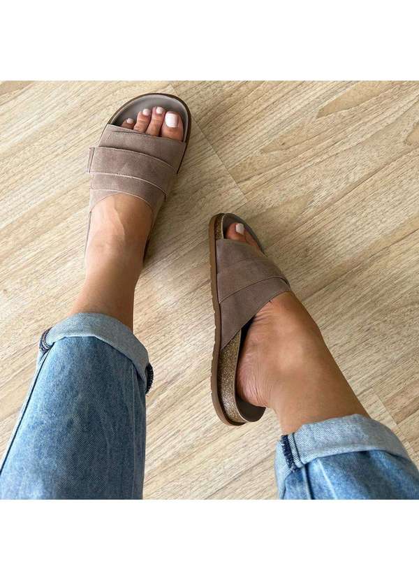 Damannu Shoes - Flat Hellen Taupe Bege 5