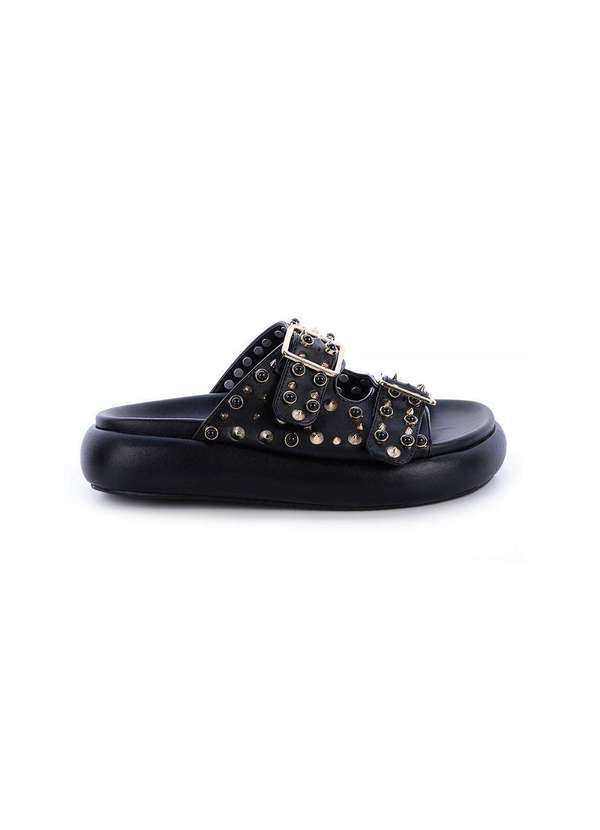 Damannu Shoes - Flat Kamila Spikes Preto Preto 2