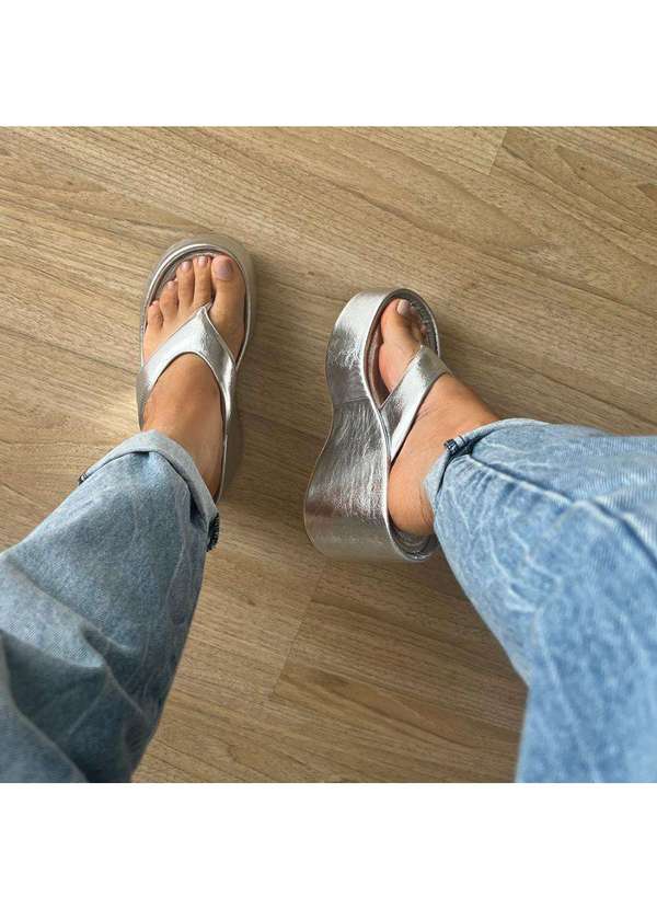 Damannu Shoes - Flat Kyara Reflexo Prata Prata 4