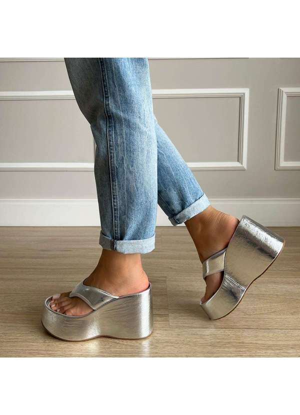 Damannu Shoes - Flat Kyara Reflexo Prata Prata 5