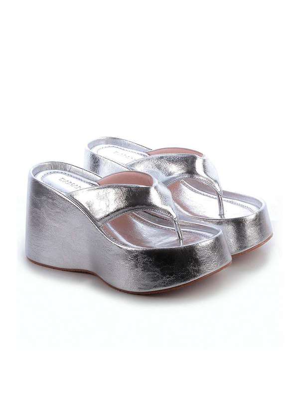 Damannu Shoes - Flat Kyara Reflexo Prata Prata 7
