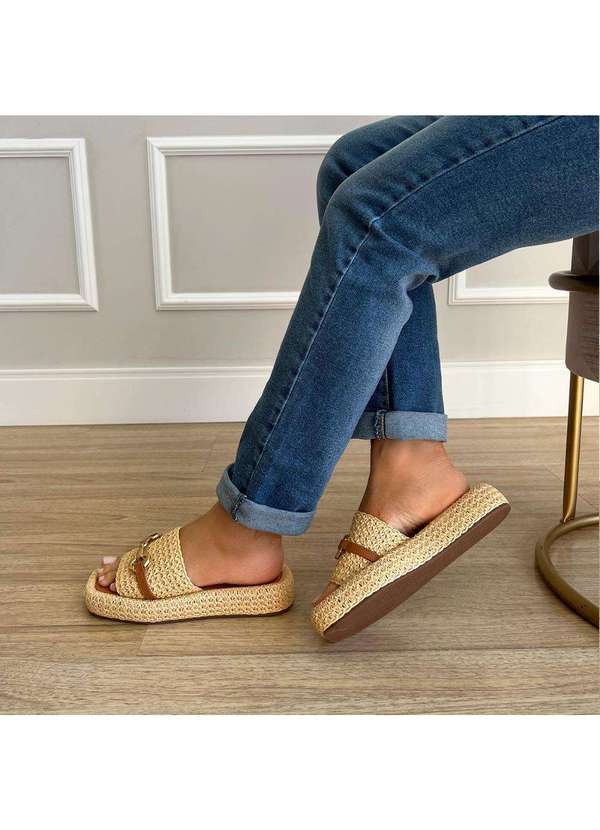 Damannu Shoes - Flat Laura Natural Bege