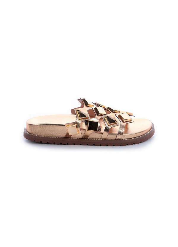 Damannu Shoes - Flat Metalizada Carol Dourada Dourada