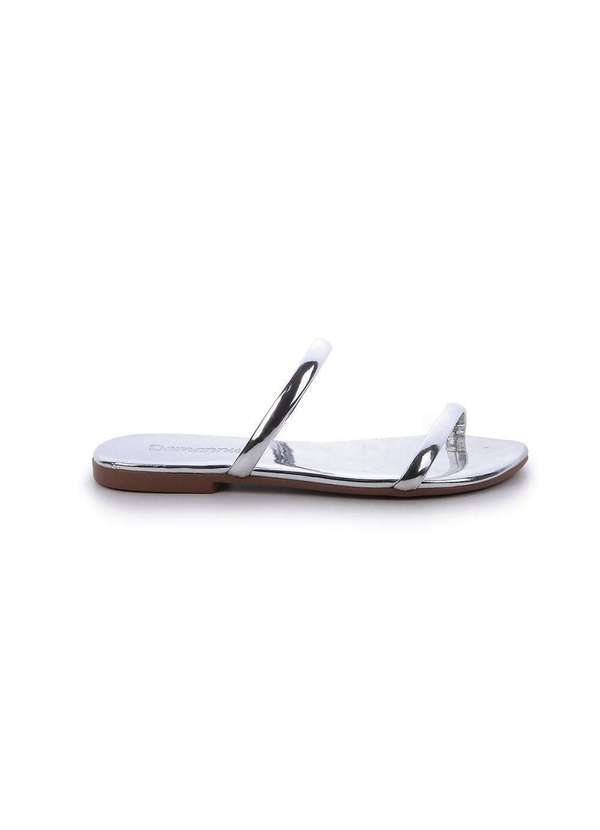 Damannu Shoes - Rasteira Flat Anna Prata Prata 2