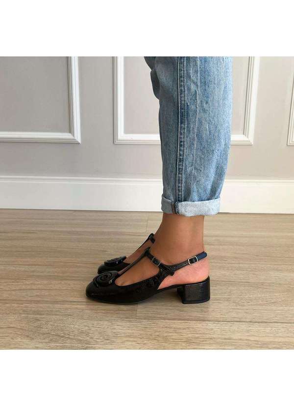 Damannu Shoes - Sandália Agnes Preto Preto 7