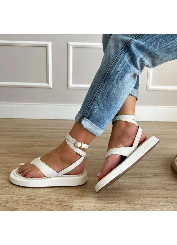 Damannu Shoes - Sandália Betina Off White Off White