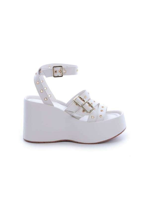 Damannu Shoes - Sandália Blake Ilhós Off White Off White