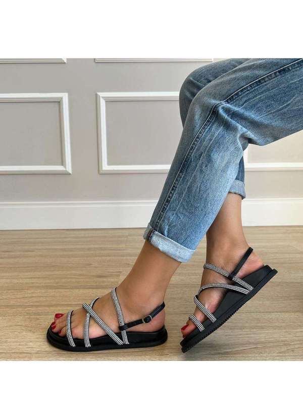 Damannu Shoes - Sandália Heloise Preto Preto