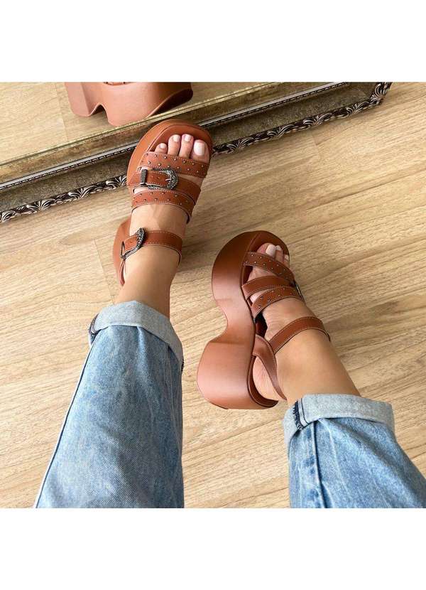 Damannu Shoes - Sandália Julieta Caramelo Marrom 4