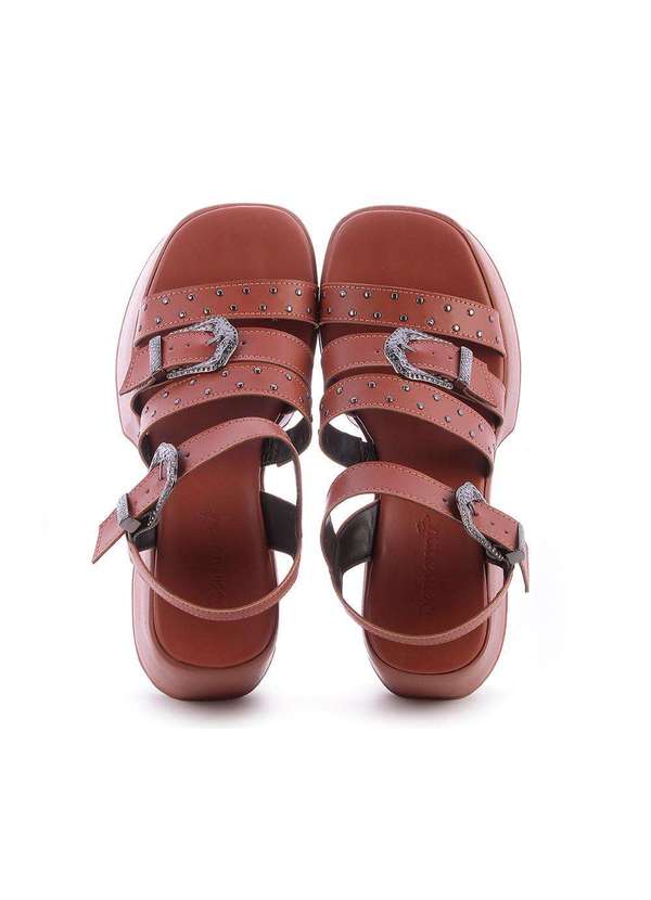 Damannu Shoes - Sandália Julieta Caramelo Marrom 7