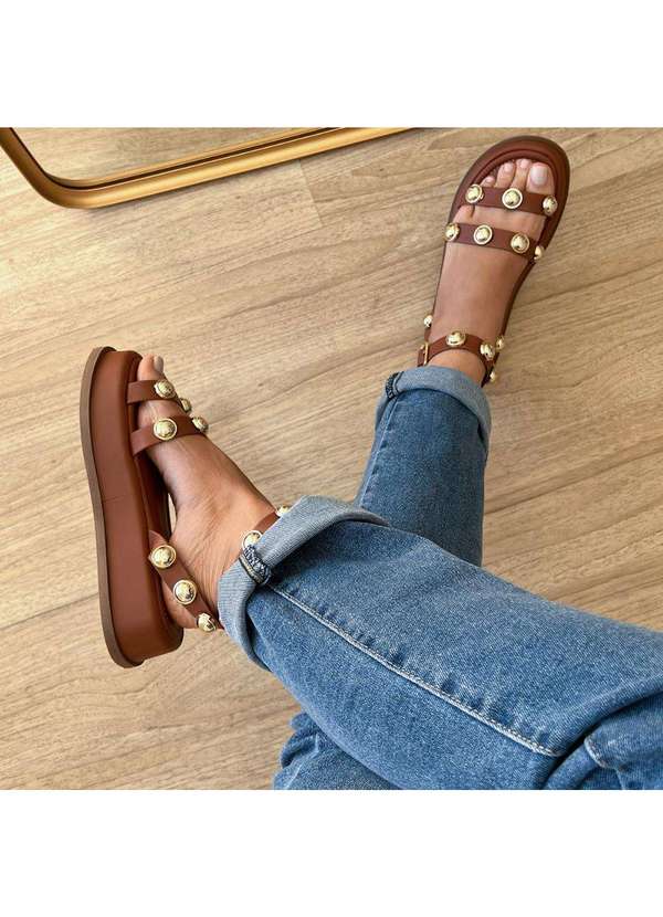 Damannu Shoes - Sandália Milla Marrom Marrom