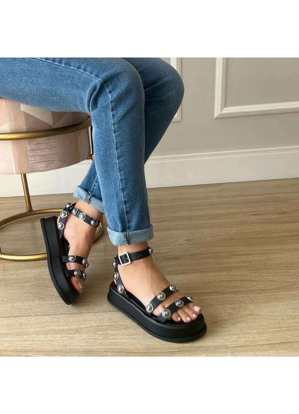 Damannu Shoes - Sandália Milla Preto Preto 2