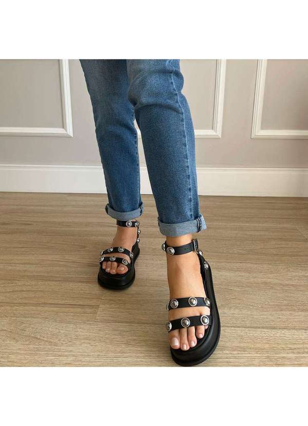 Damannu Shoes - Sandália Milla Preto Preto 3