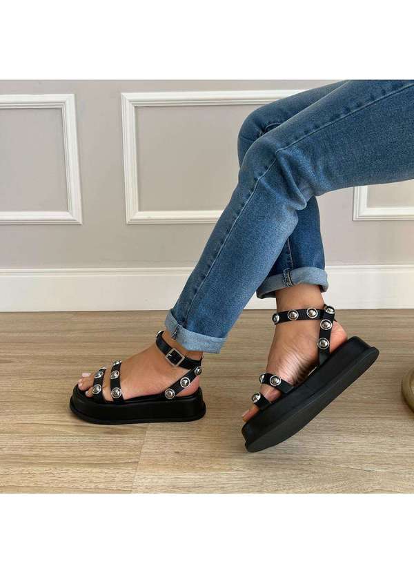 Damannu Shoes - Sandália Milla Preto Preto 4