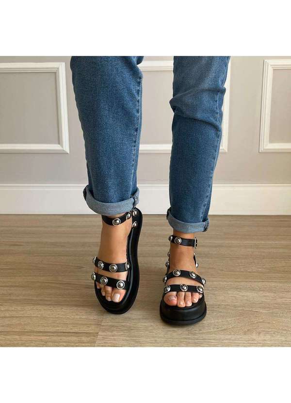 Damannu Shoes - Sandália Milla Preto Preto 7