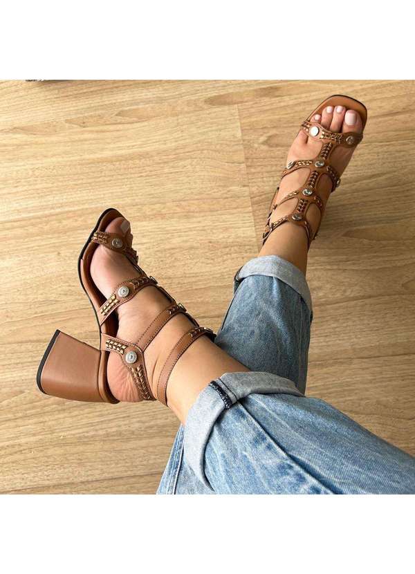 Damannu Shoes - Sandália Natalia Boho Chic Bege Bege 4
