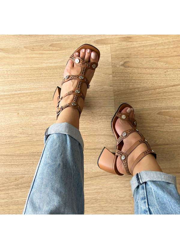 Damannu Shoes - Sandália Natalia Boho Chic Bege Bege 7