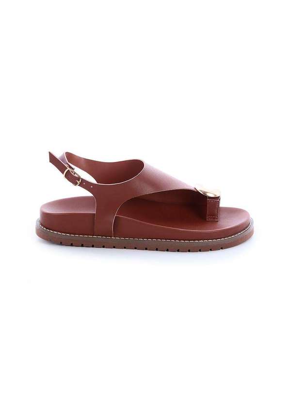 Damannu Shoes - Sandália Papete Nikky Caramelo Caramelo