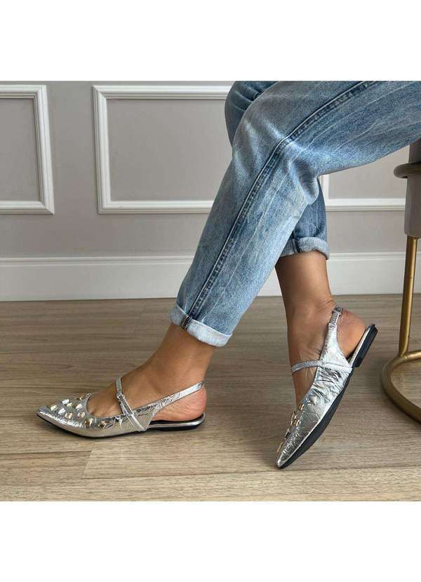Damannu Shoes - Sapatilha Amalia Prata Prata