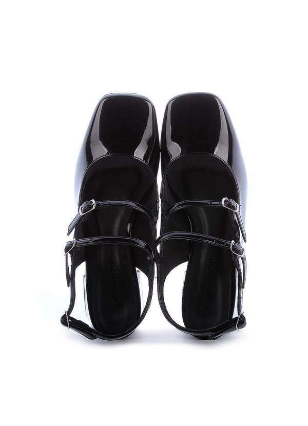 Damannu Shoes - Scarpin Lilian Preto Verniz Preto 7