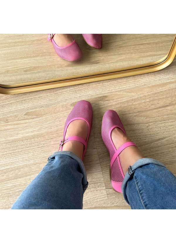 Damannu Shoes - Sapatilha Ariel Tela Rosa Rosa 6