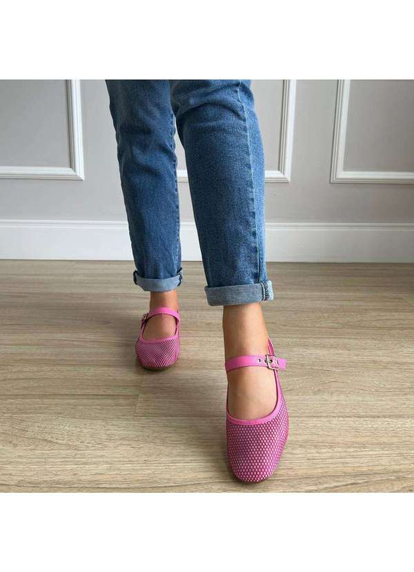 Damannu Shoes - Sapatilha Ariel Tela Rosa Rosa 7