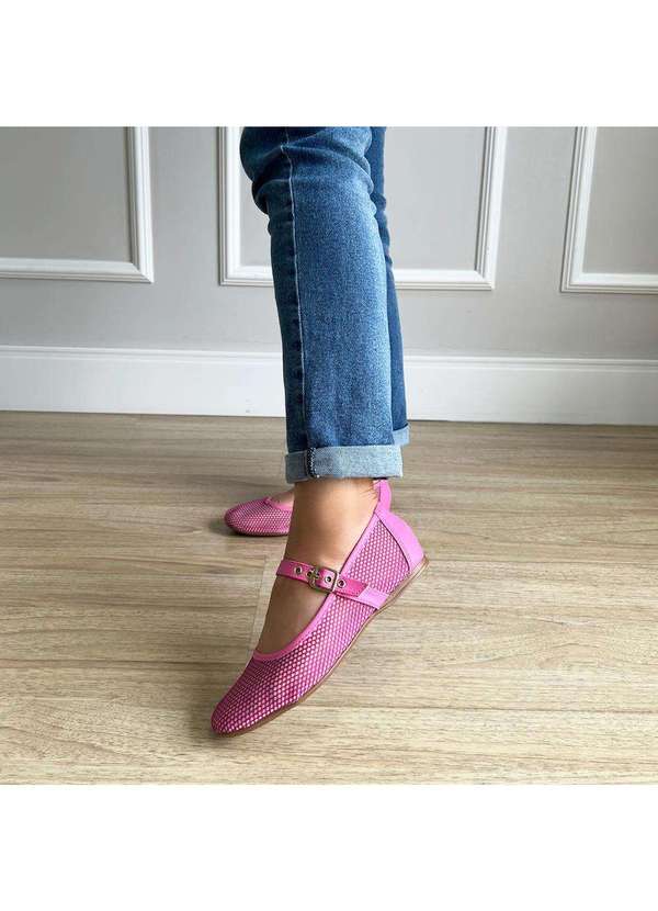 Damannu Shoes - Sapatilha Ariel Tela Rosa Rosa 8