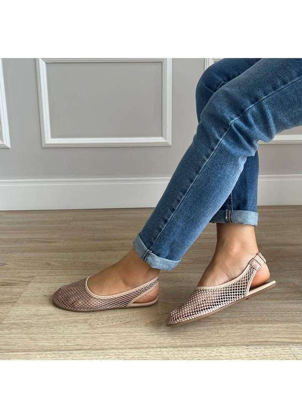 Damannu Shoes - Sapatilha Slingback Clarisse Tela Nude Nude 6