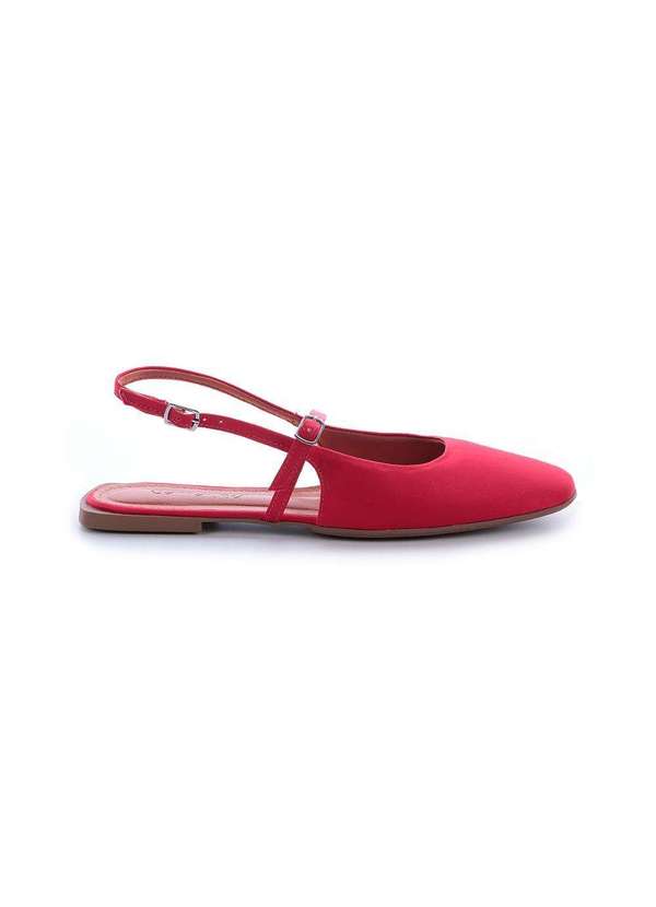 Damannu Shoes - Sapatilha Slingback Lucy Vermelho Vermelho