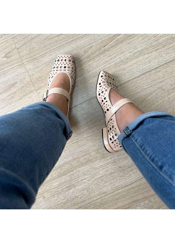 Damannu Shoes - Sapatilha Vazada Luna Nude Nude 2