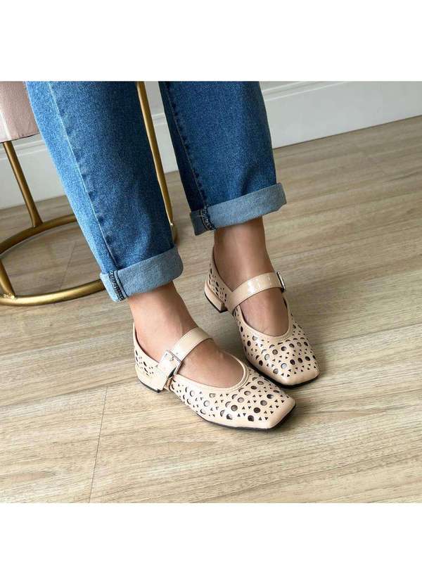 Damannu Shoes - Sapatilha Vazada Luna Nude Nude 5