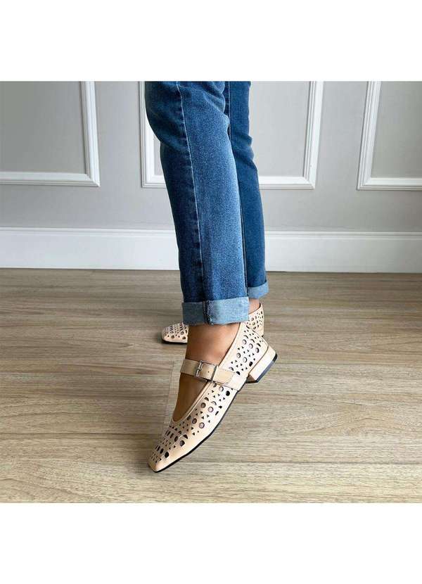 Damannu Shoes - Sapatilha Vazada Luna Nude Nude 6