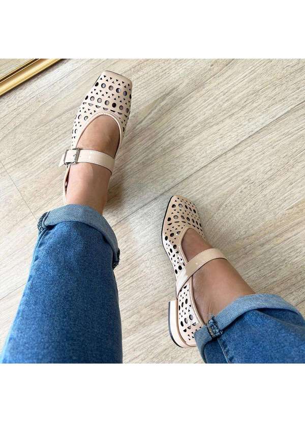 Damannu Shoes - Sapatilha Vazada Luna Nude Nude 7