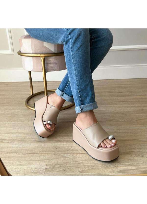 Damannu Shoes - Flat Tamanco Sasha Nude Nude 4