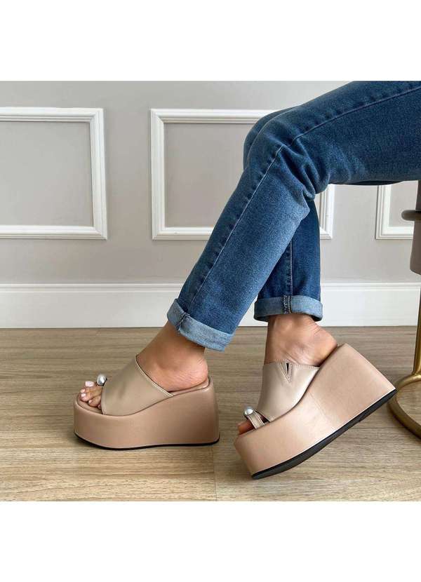 Damannu Shoes - Flat Tamanco Sasha Nude Nude 5