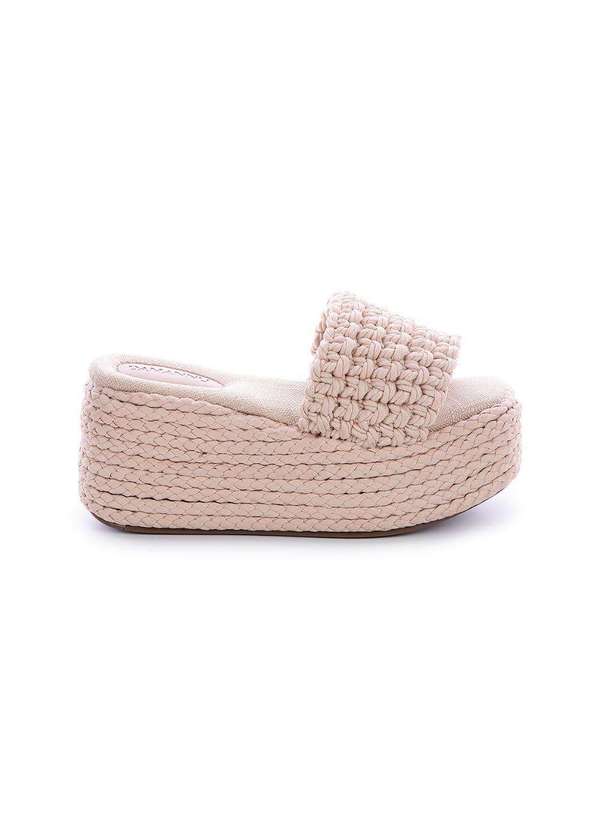 Damannu Shoes - Sandália Flat Cordas Jasmine Bege Bege