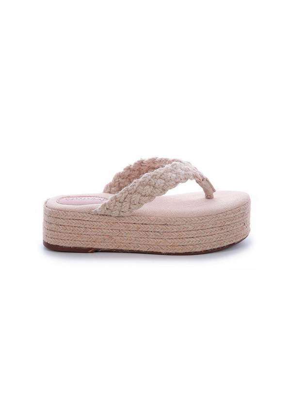 Damannu Shoes - Sandália Tamanco Dedo Cordas Luna Bege Bege 1