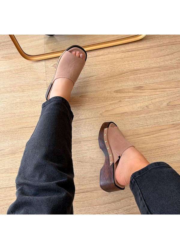 Damannu Shoes - Tamanco Clog Melina Bege Bege 4