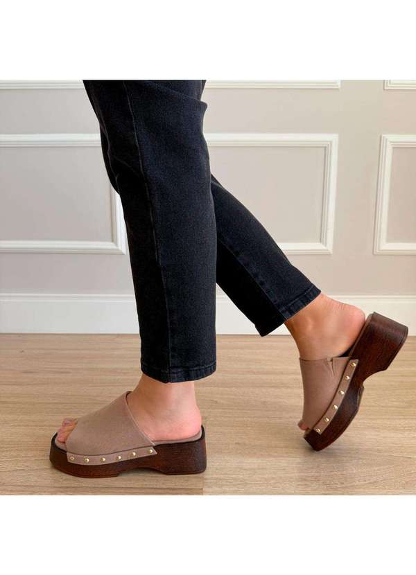 Damannu Shoes - Tamanco Clog Melina Bege Bege 6