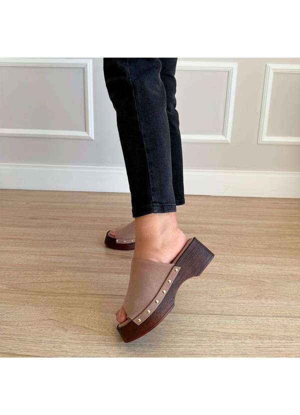 Damannu Shoes - Tamanco Clog Melina Bege Bege 7